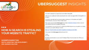 Impact of AI search on SEO traffic showing drop in clicks with stable Google rankings