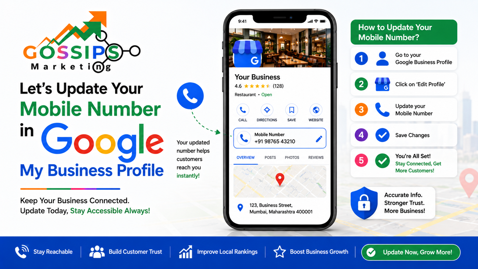 Let’s Update Your Mobile Number in Google My Business Profile
